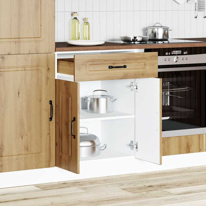 Base da Cucina Kalmar Rovere Artigianale in Legno Multistrato