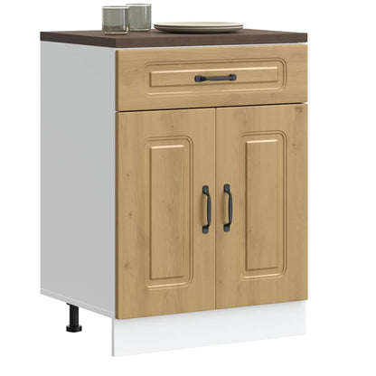 Base da Cucina Kalmar Rovere Artigianale in Legno Multistrato | homemem39