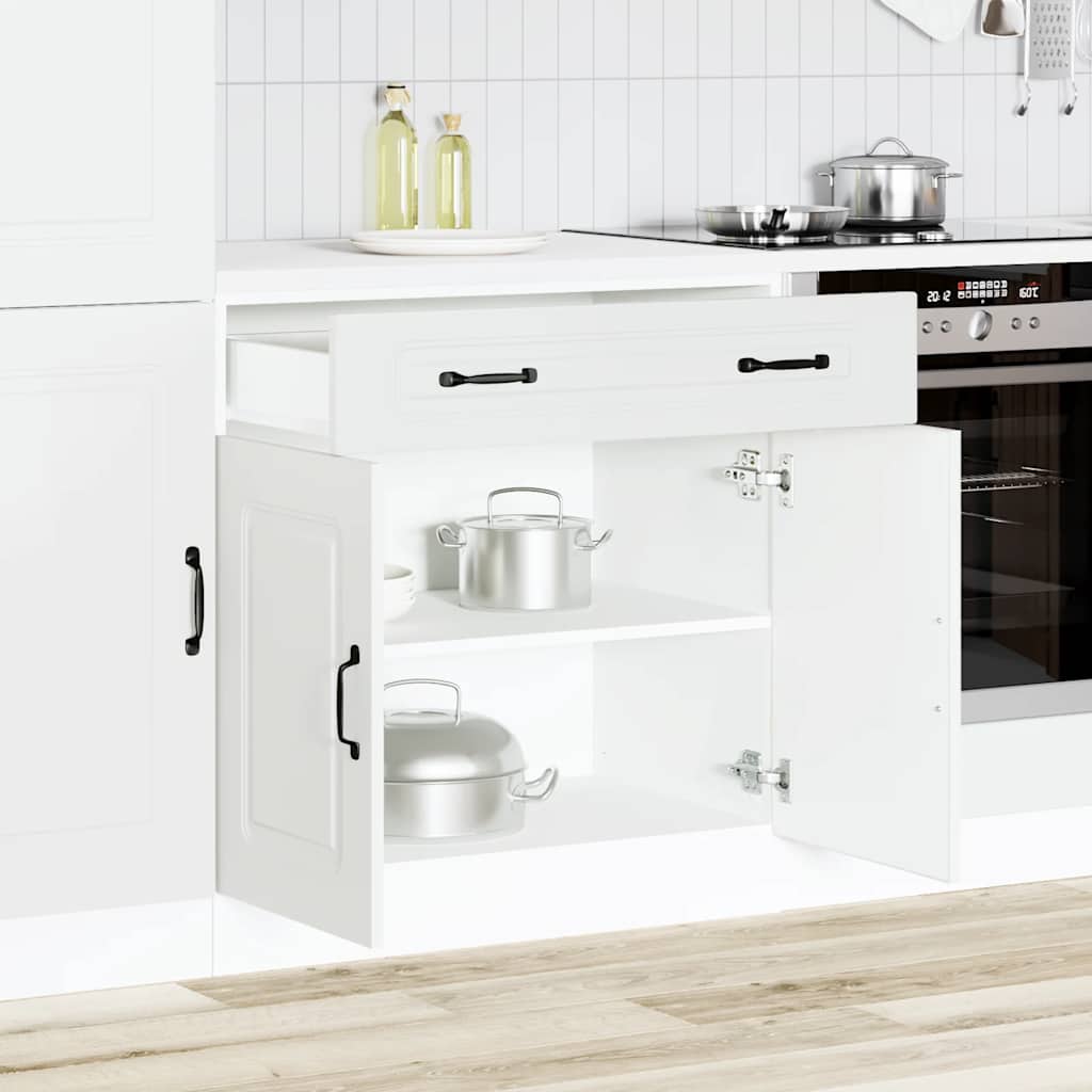 Base da Cucina Kalmar Bianco in Legno Multistrato - homemem39