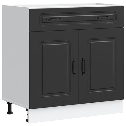 Base da Cucina Kalmar Nero in Legno Multistrato