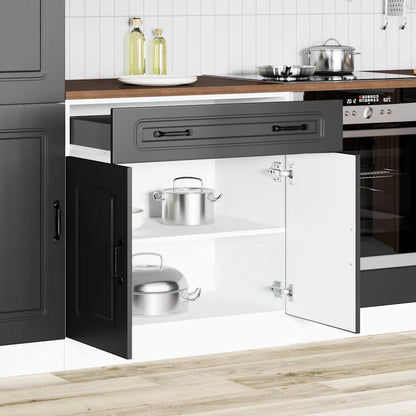 Base da Cucina Kalmar Nero in Legno Multistrato - homemem39