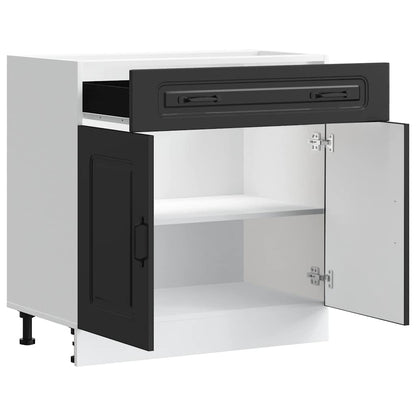 Base da Cucina Kalmar Nero in Legno Multistrato | homemem39