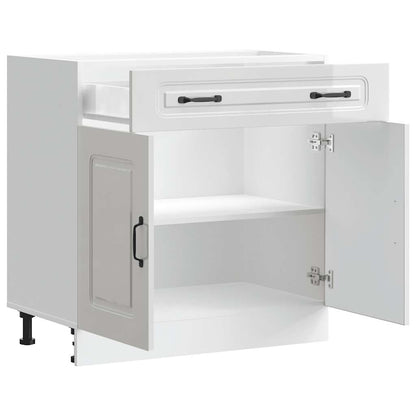 Base da Cucina Kalmar Bianco Lucido in Legno Multistrato | homemem39