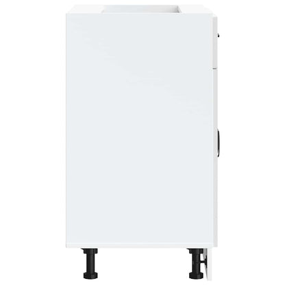 Base da Cucina Kalmar Bianco Lucido in Legno Multistrato