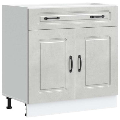 Base da Cucina Kalmar Grigio Cemento in Legno Multistrato | homemem39
