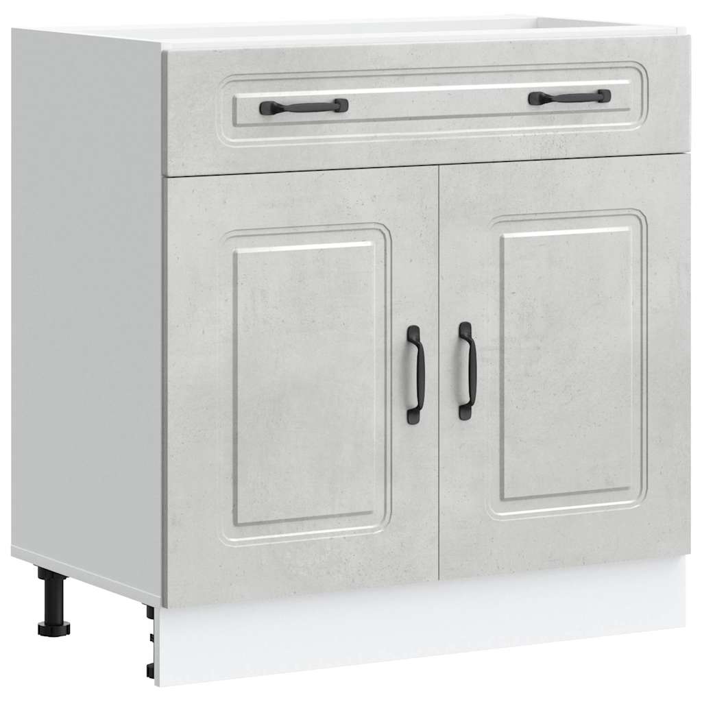 Base da Cucina Kalmar Grigio Cemento in Legno Multistrato