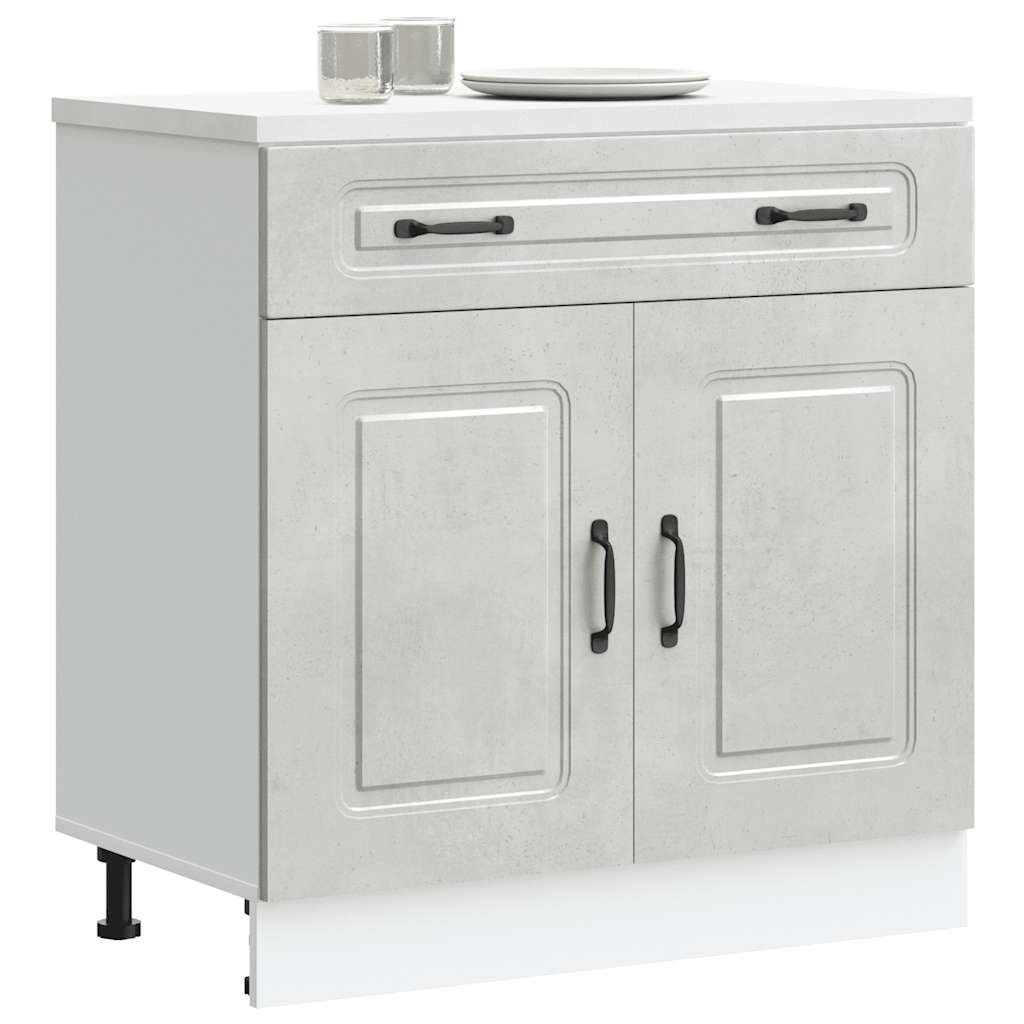 Base da Cucina Kalmar Grigio Cemento in Legno Multistrato | homemem39