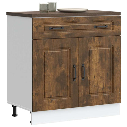 Base da Cucina Kalmar Rovere Fumo in Legno Multistrato