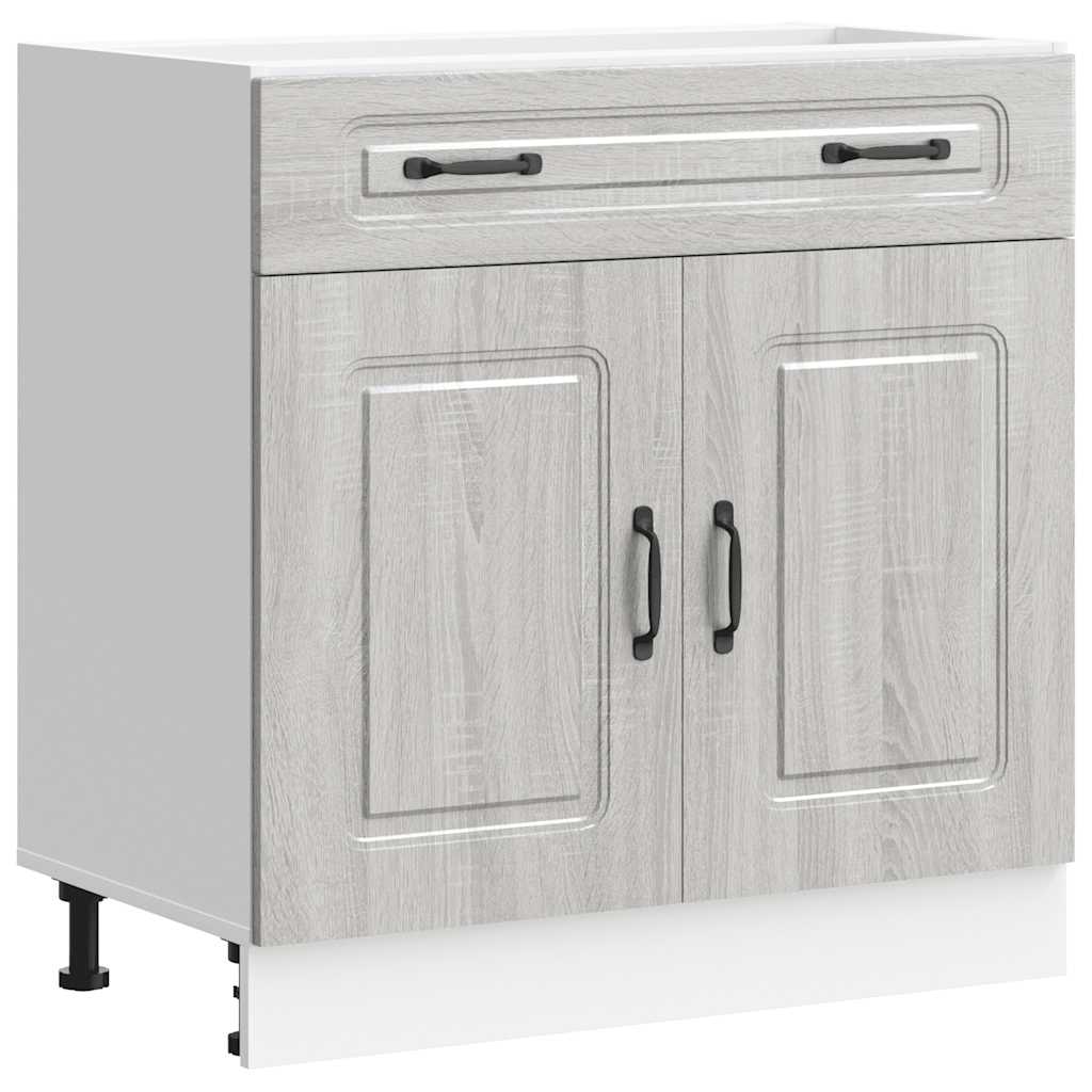 Base da Cucina Kalmar Grigio Sonoma in Legno Multistrato