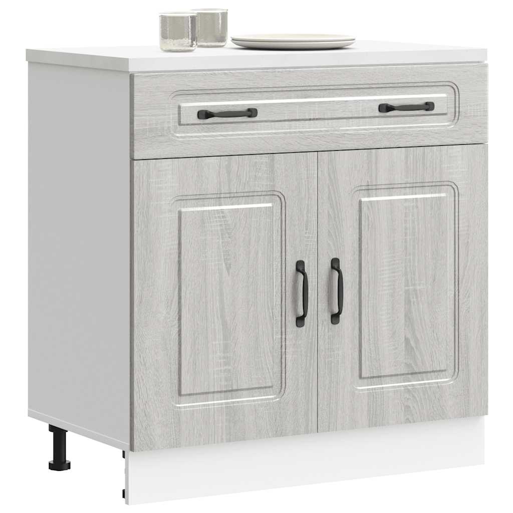 Base da Cucina Kalmar Grigio Sonoma in Legno Multistrato