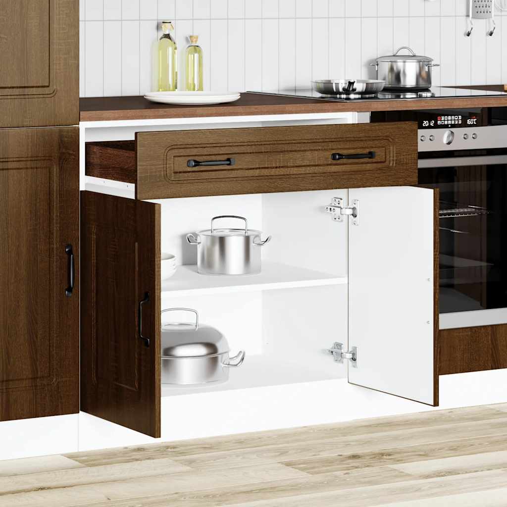 Base da Cucina Kalmar Rovere Marrone in Legno Multistrato - homemem39
