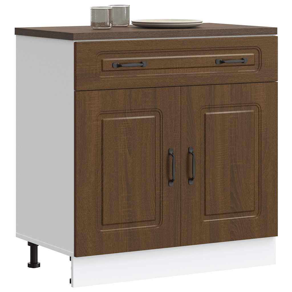 Base da Cucina Kalmar Rovere Marrone in Legno Multistrato - homemem39