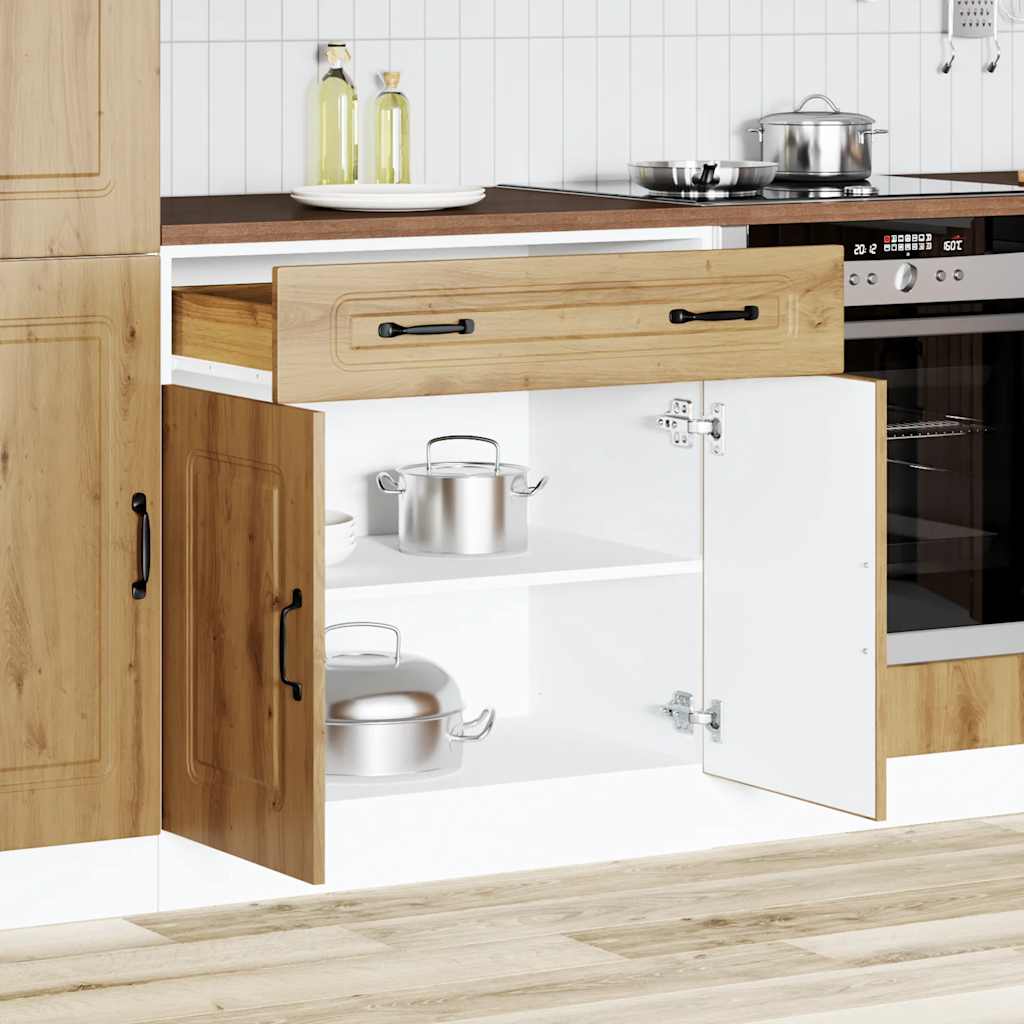 Base da Cucina Kalmar Rovere Artigianale in Legno Multistrato | homemem39
