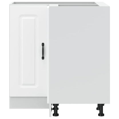 Mobile Base ad Angolo Cucina Kalmar Bianco in Legno Multistrato - homemem39