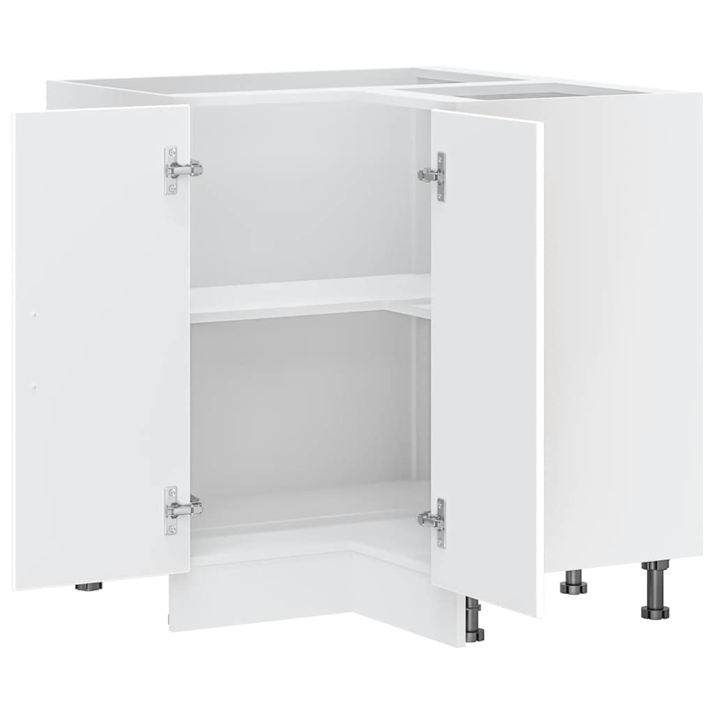 Mobile Base ad Angolo Cucina Kalmar Bianco in Legno Multistrato