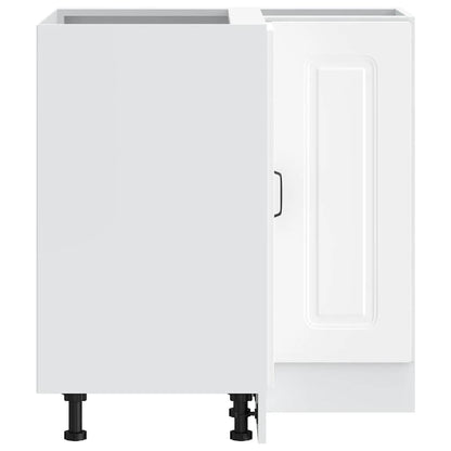 Mobile Base ad Angolo Cucina Kalmar Bianco in Legno Multistrato - homemem39