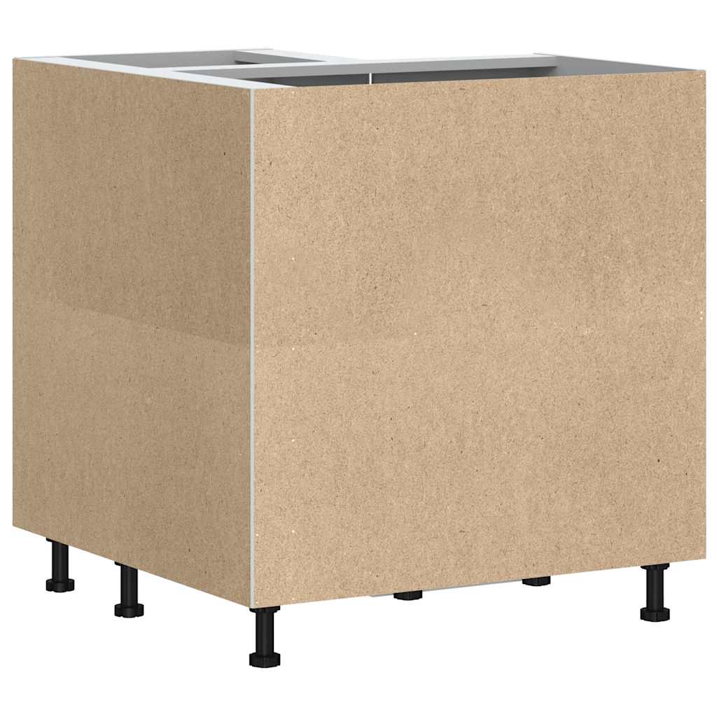Mobile Base ad Angolo Cucina Kalmar Bianco in Legno Multistrato | homemem39