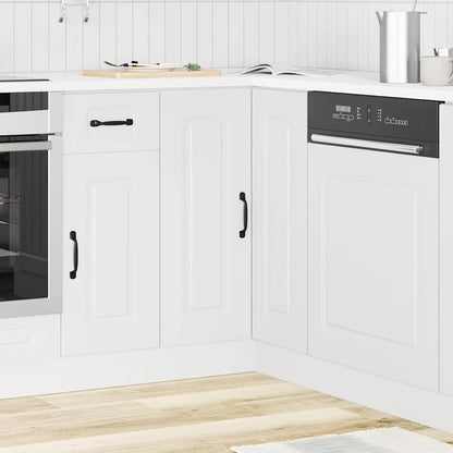Mobile Base ad Angolo Cucina Kalmar Bianco in Legno Multistrato | homemem39