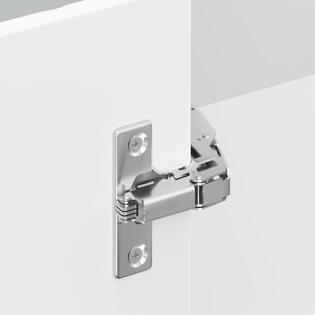 Mobile Base ad Angolo Cucina Kalmar Bianco Lucido in Truciolato - homemem39