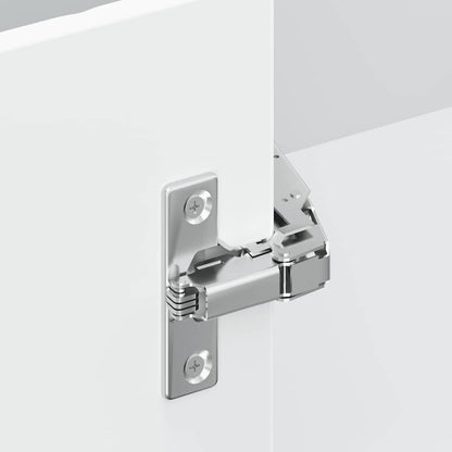 Mobile Base ad Angolo Cucina Kalmar Bianco Lucido in Truciolato - homemem39