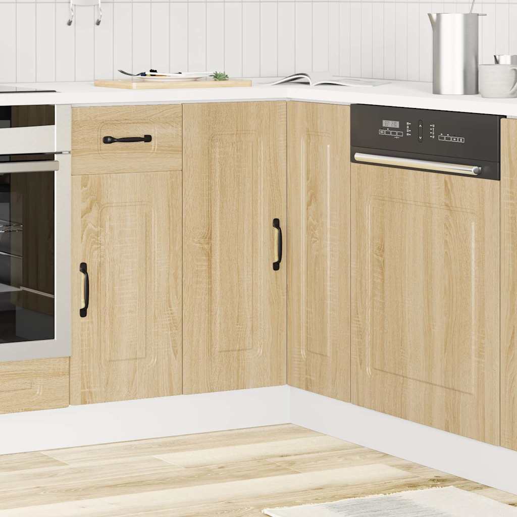 Base Angolare da Cucina Kalmar Rovere Sonoma Legno Multistrato