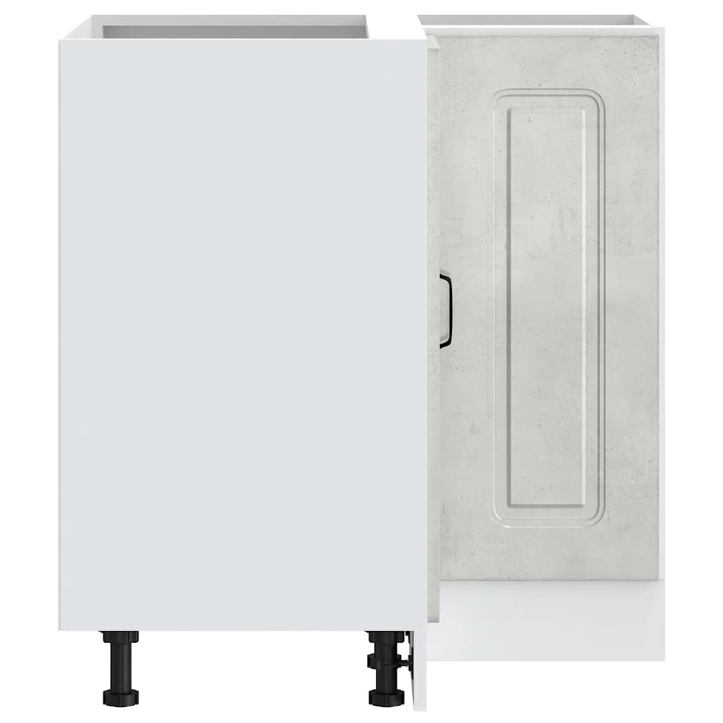 Mobile Base ad Angolo Cucina Kalmar Grigio Cemento Truciolato