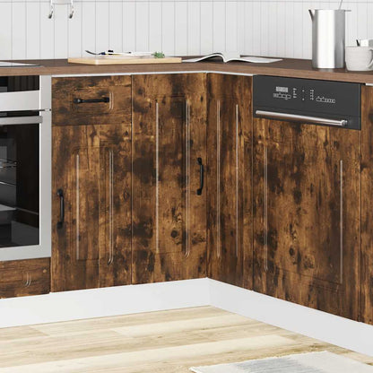 Mobile Base ad Angolo Cucina Kalmar Rovere Artigianale | homemem39