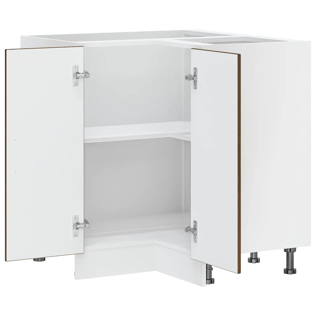 Mobile Base ad Angolo Cucina Kalmar Rovere Marrone Truciolato