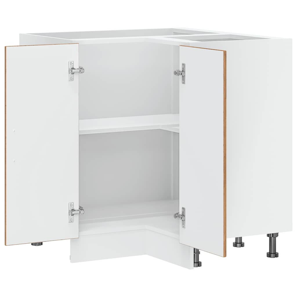 Mobile Base ad Angolo Cucina Kalmar Legno Vecchio in Truciolato - homemem39