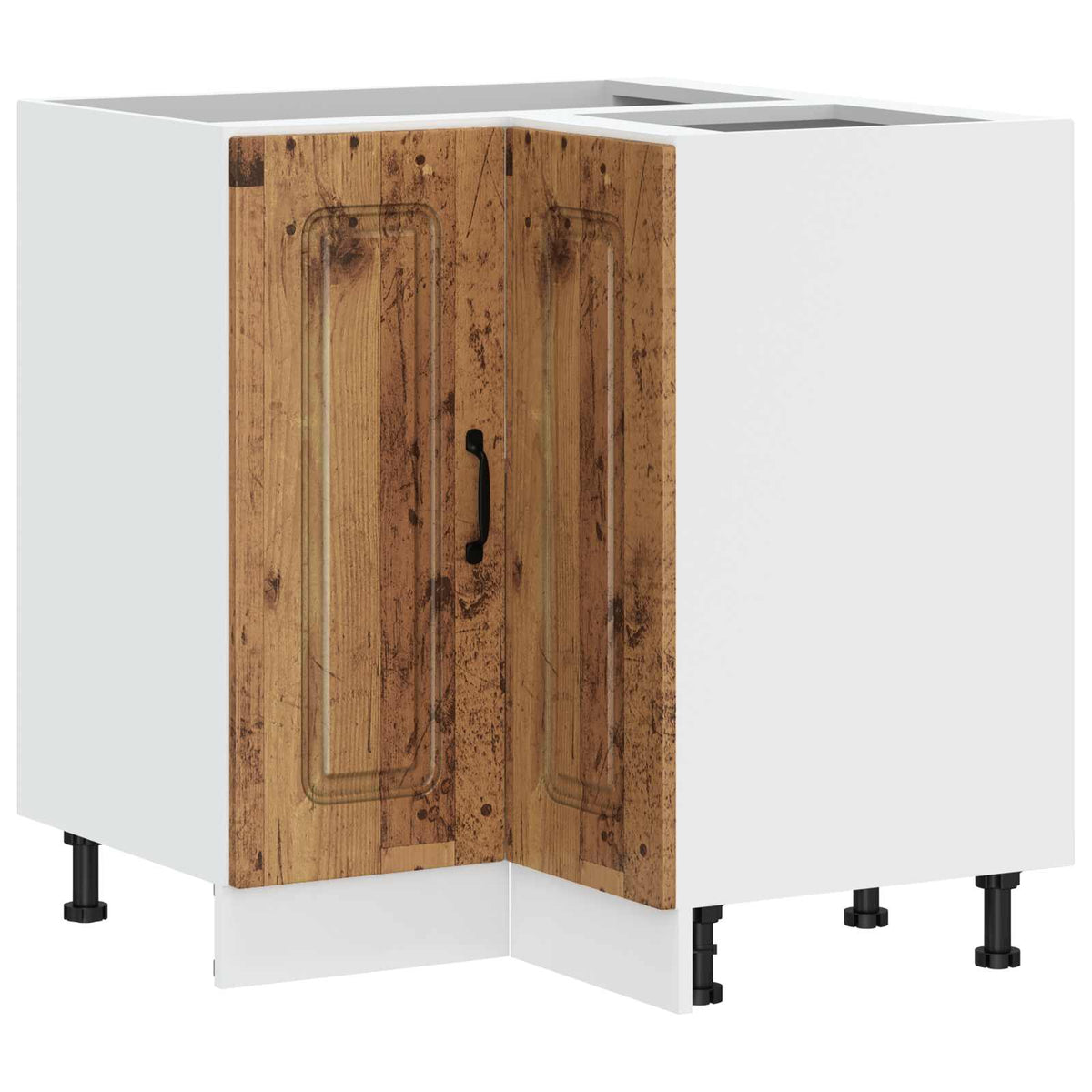 Mobile Base ad Angolo Cucina Kalmar Legno Vecchio in Truciolato