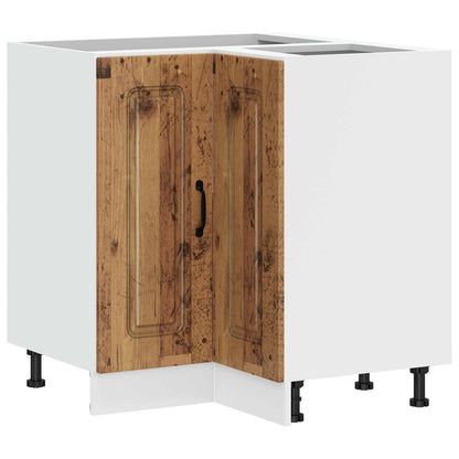 Mobile Base ad Angolo Cucina Kalmar Legno Vecchio in Truciolato