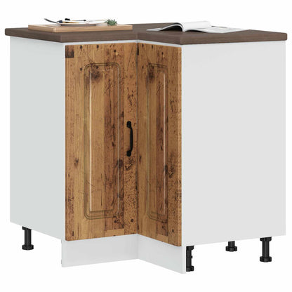 Mobile Base ad Angolo Cucina Kalmar Legno Vecchio in Truciolato