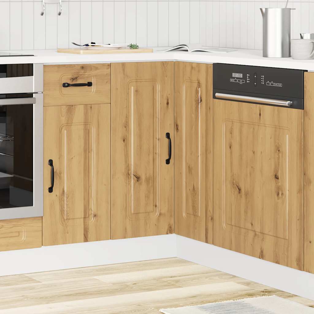 Mobile Base ad Angolo Cucina Kalmar Rovere Artigianale - homemem39