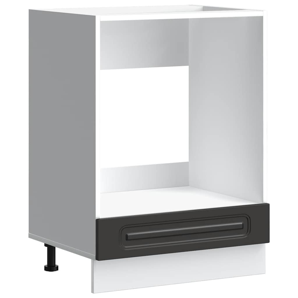 Armadio per Forno Kalmar Nero in Legno Multistrato - homemem39