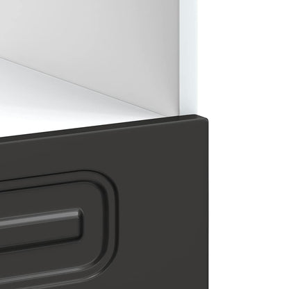 Armadio per Forno Kalmar Nero in Legno Multistrato