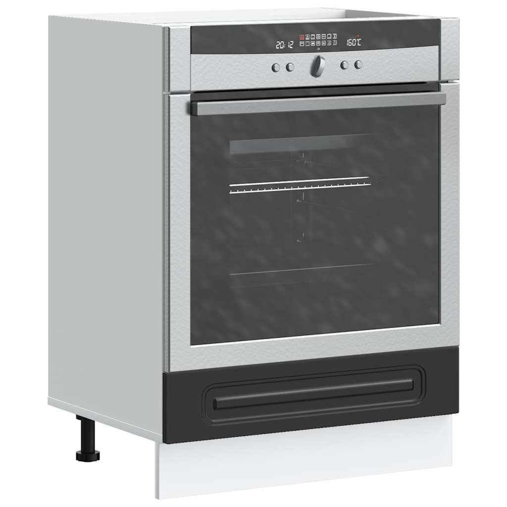 Armadio per Forno Kalmar Nero in Legno Multistrato | homemem39