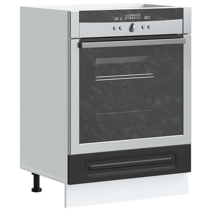 Armadio per Forno Kalmar Nero in Legno Multistrato | homemem39