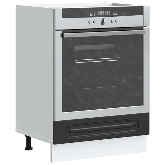 Armadio per Forno Kalmar Nero in Legno Multistrato | homemem39