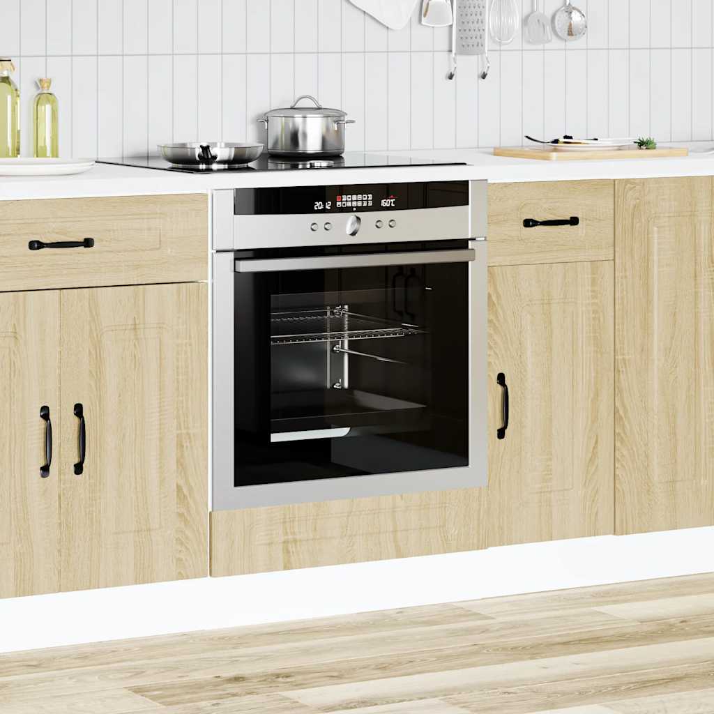 Armadio per Forno Kalmar Rovere Sonoma in Legno Multistrato | homemem39