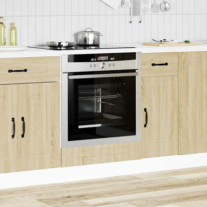 Armadio per Forno Kalmar Rovere Sonoma in Legno Multistrato | homemem39