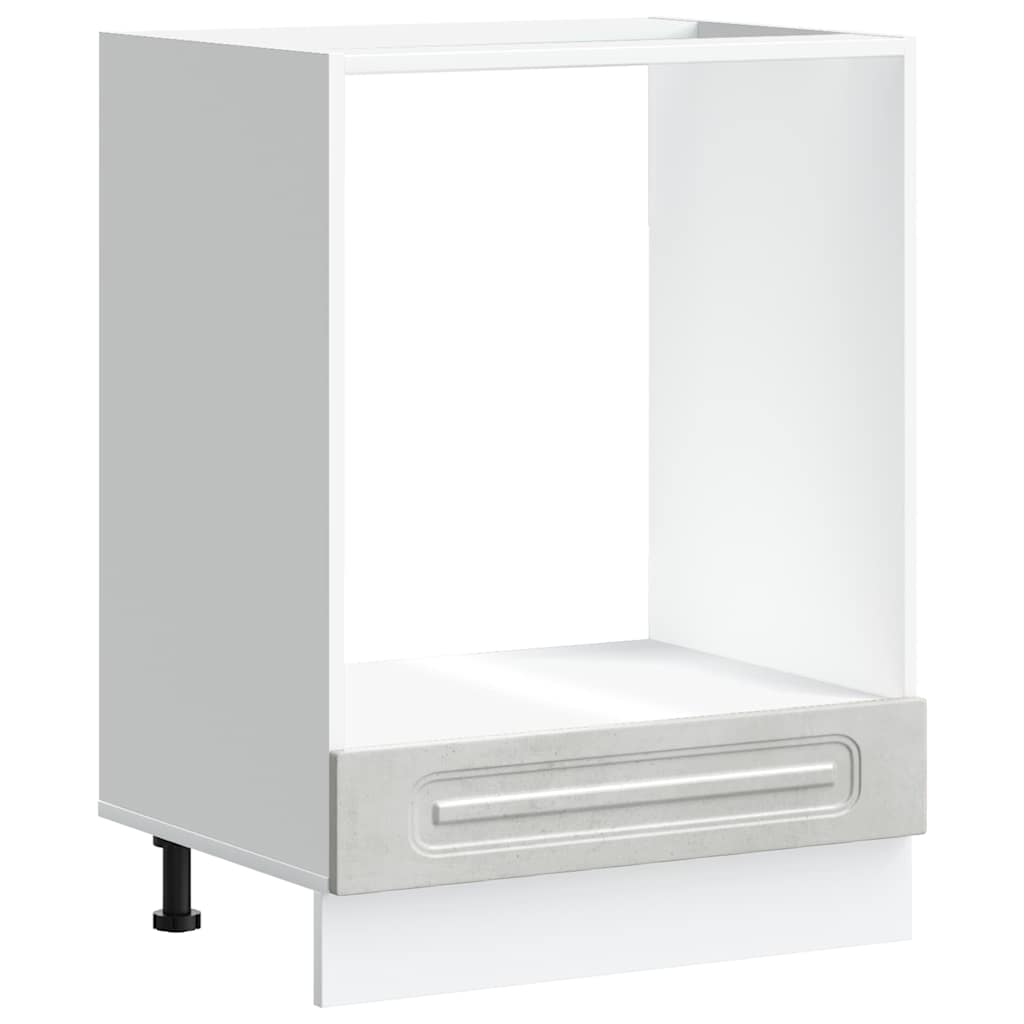 Armadio per Forno Kalmar Grigio Cemento in Legno Multistrato | homemem39