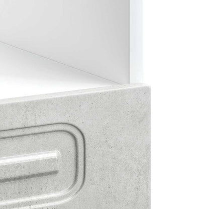 Armadio per Forno Kalmar Grigio Cemento in Legno Multistrato - homemem39