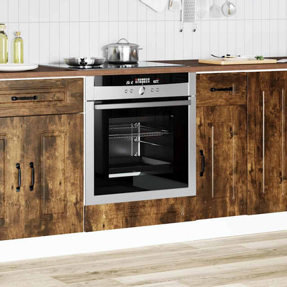 Armadio per Forno Kalmar Rovere Fumo in Legno Multistrato | homemem39