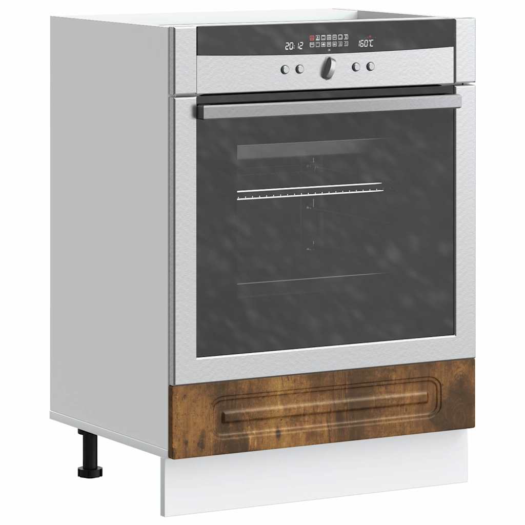 Armadio per Forno Kalmar Rovere Fumo in Legno Multistrato | homemem39