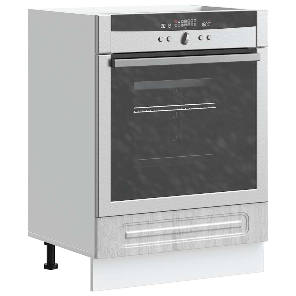 Armadio Forno Kalmar Grigio Sonoma Legno Multistrato - homemem39