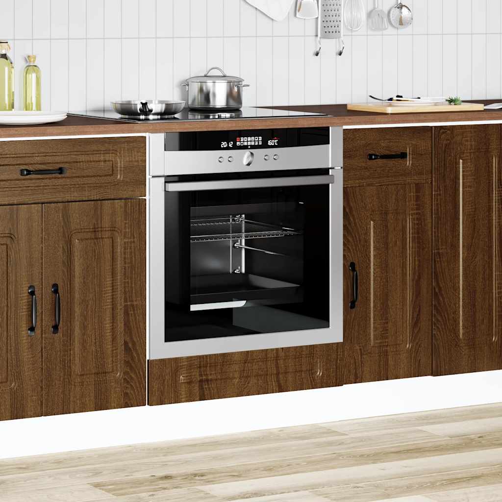 Armadio per Forno Kalmar Rovere Marrone in Legno Multistrato - homemem39