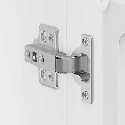 Pensile da Cucina con Porta in Vetro Kalmar Bianco Truciolato - homemem39