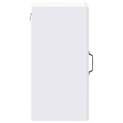 Pensile da Cucina con Porta in Vetro Kalmar Bianco Lucido