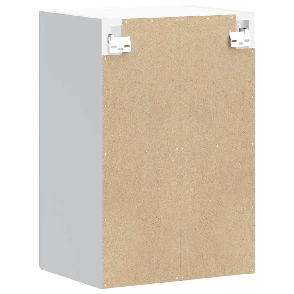 Pensile da Cucina con Porta in Vetro Kalmar Bianco Lucido - homemem39