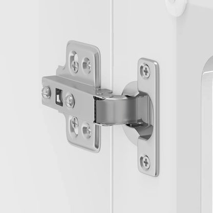 Pensile da Cucina con Porta in Vetro Kalmar Bianco Lucido - homemem39